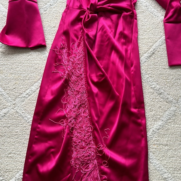 Satin midi dress - Picture 3 of 3
